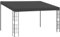 vidaXL Wand Pavillon Anbaupavillon Sonnenschutz Pergola Gartenpavillon Terrassendach Überdachung Gartenzelt Partyzelt 3x4m Anthrazit Stoff