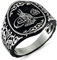 Massives 925er-Sterlingsilber türkischer osmanischer Sultan-Sultan-Tughra-Monogramm Herrenring (9), 925er-Sterlingsilber, Metall, nicht bekannt