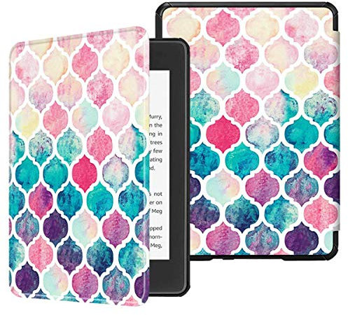 EKH Coque de Tension Peinte pour Le Tout Nouveau Amazon Kindle Paperwhite 4 [10th Generation 2018 Releases] Slim Auto Wake/Sleep Protection Smart Cover