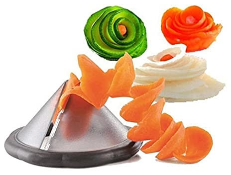 Gemüse-rollenblumen Slicer Karotte Gurke Spiralschneider Küche Schnitzen Shred Gerät Zufällige Farbe