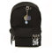 Maxer Schulranzen Outdoor Casual Schulter Rucksack Japanische Anime Reise Daypacks für Damen Herren, Schwarz, Large, Tagesrucksäcke