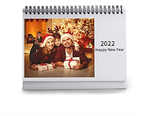 Personalisierter Tischkalender mit Foto 2025 Desktop Kalender Geschenke für Weihnachten Neujahrsgeschenk (A)