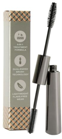 Black Conditioning Mascara – Lengthening & Volumising Lash Mascara with Hyaluronic Acid for Mature Sensitive Eyes