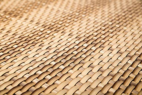 Sellon24 PE-Rattan Balkonverkleidung Balkonbespannung Sichtschutz Windschutz Matte für Balkon Terrasse Garten (17,99€/m2) (RD08 Stroh, 80)