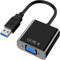Aolirot Adaptateur USB 3.0 vers VGA, Convertisseur USB/2.0 vers VGA Full HD 1080P Connecteur de câble pour Carte Graphique Externe vidéo Multi-Moniteur pour Windows 10/8.1/8/7/XP