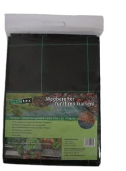 GLAESER Greentex Unterbodengewebe 8m² | 1,60 x 5 m Bodengewebe | Unkraut- und Wurzelsperre | Unkrautvlies UV-Stabil & Wasserduchlässig