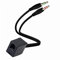 Herfair 2 Pack RJ9 to Dual 3.5mm Headset Converter Cable, 37.5cm, Telephone Adapter, PC/Mobile Compatible