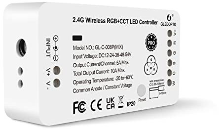 ZigBee Controller Striscia LED RGB CCT Colore Bianco Mix RGB+Bianco Homey Alexa Tuya SmartThings App Controllo Vocale