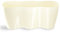 Tymar Dreifache Orchideentopf, Übertopf, Blumentopf, Kräutertopf, Pflanzentopf aus Kunststoff, Moderne, schlanke, Runde Form (Creme dreifache, 35 cm x 12 cm)