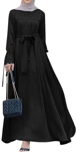 Greatfool Abaya Muslim Damen - gebetskleidung für Frauen - muslimische Kleider Damen - Hijab Kleid Abaya Jilbab - gebetskleid - islamische Kleidung Frauen - M