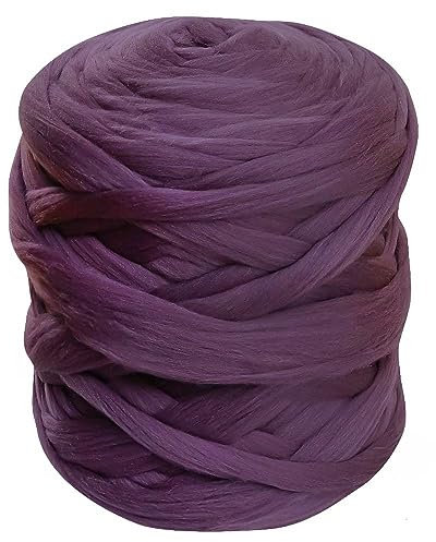 1m Filzwolle Märchenwolle Merino Nassfilzen Trockenfilzen Spinnen über 100 Farben Meterware, Farbe Wolle:014 grauviolett