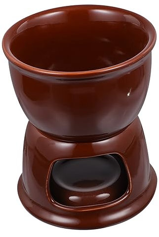 BESTonZON 1 Satz Keramikherd Käsefonduetopf Schmelztiegel Fonduetopf Aus Keramik Karamellfondue Butterwärmer Aus Keramik Keramisches Schmelzen Käseschmelzofen Käsewärmer Tropftopf Schokolade