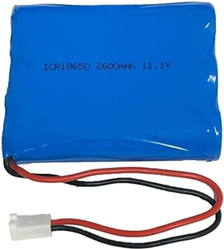 EsaSaM Austauschbarer Lithium-Ionen-Akku 18650, 11,1 V, 2600 mAh, mit 2-poligem MTA-100-Anschluss