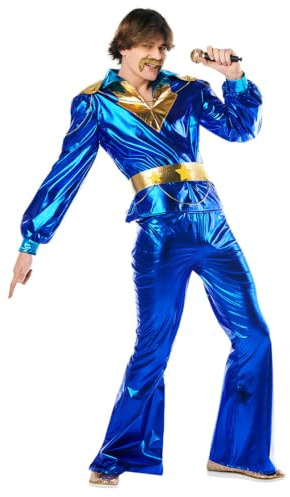 Boland - Kostüm Dancing King für Herren, 3-teilig, Faschingskostüm für Mottoparty, Halloween oder Karneval, Sänger, Superstar