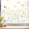 Wandtattoo Loft Fensterbilder Frühling mit gelber Wildblumenwiese Motiv – A4 Bogen, Wiederverwendbar – Frühlingsdeko Fenster, Frühlingsbild Fenster, Fensterdeko Frühling, Fensterfolie Frühling