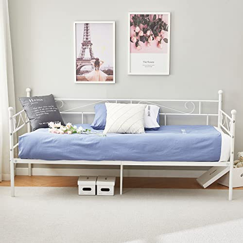 FetiNes 2-3er Couch Sofa Schlafsofa Metall Schlafcouch für Wohnzimmer,90 * 190cm