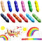 JeiibrZui 12 Color Non-Toxic Peanut Crayons for Toddlers - Washable Safe, and Easy Grip, Perfect for Kids Party Bags and Bath Time