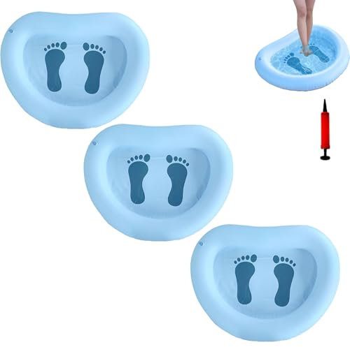 Beach Foot Washer, Inflatable Foot Bath - Inflatable Pool Foot Bath for Pool Entrance Ladder, Portable Foot Sink for Beach, Clean Feet for Beach