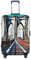 WOPQS Brooklyn Bridge Elastische Gepäckschutzabdeckung Gepäckdeckelschutz für 45,7-81,3 cm Koffer, Schwarz , S