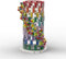 SAYN Vase Jeu de Construction avec Base pour Lego Bouquet de Fleurs, Modèle de Vase Transparent Coloré, 480+ Pièces, Compatible avec Lego 10280 10313 Bouquet de Fleurs (sans Bouquet de Fleurs)