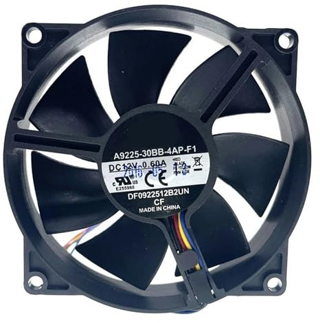 CPU Heatsink Cooler PWM Silent Cooling Fan,92mm 90mm A9225-30BB-4AP-F1 DF0922512B2UN 12V Dual Ball Bearing Computer Fans