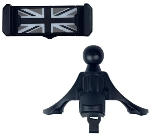 MCOAORN Auto Telefonhalter, Für Mini Cooper R56 R55 R57 R58 R59 R60 R61 Kreislauftauslass Telefonhalter für iPhones & Smartphones (Gray Jack)