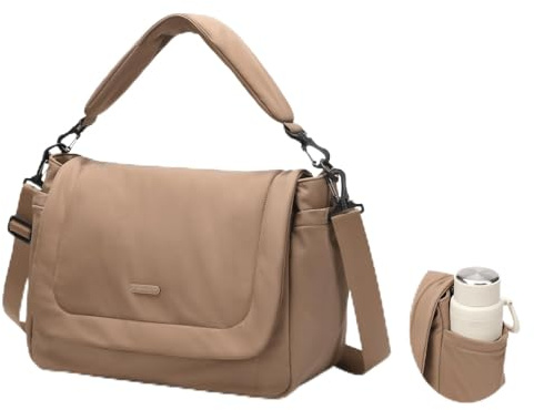 GOLF QUALITY 22L Puffer Wickeltasche, Champagnerbraun