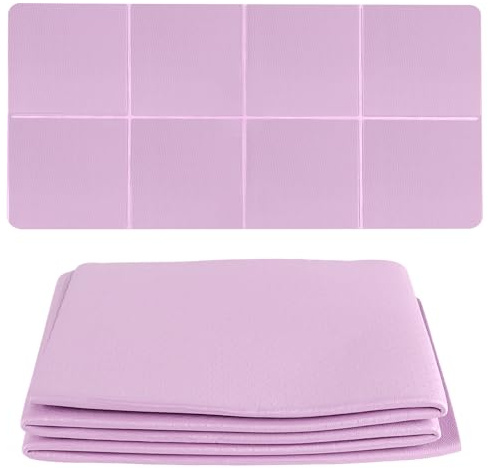 HONYUET Faltbare Yogamatte, 183x60x0,6cm TPE Doppelseitig Rutschfest Trainingsmatte mit Tragetasche, Fitnessmatte Gymnastikmatte für Yoga Pilates Reise