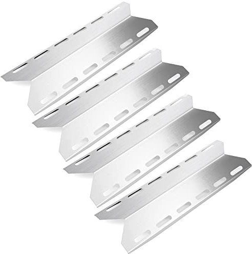 GFTIME 44CM Stainless Steel Heat Plate Replacement for Charmglow 720-0234, 720-0289, Flame Tamer spare parts for Nexgrill 720-0033, 720-0335, Perfect Flame, Perfect Glo Gas Grills, 4 Pack