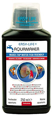 Easy-Life AQM0250 Aquamaker Acondicionador Anticoloro y Cloramina para Acuarios, 250ml