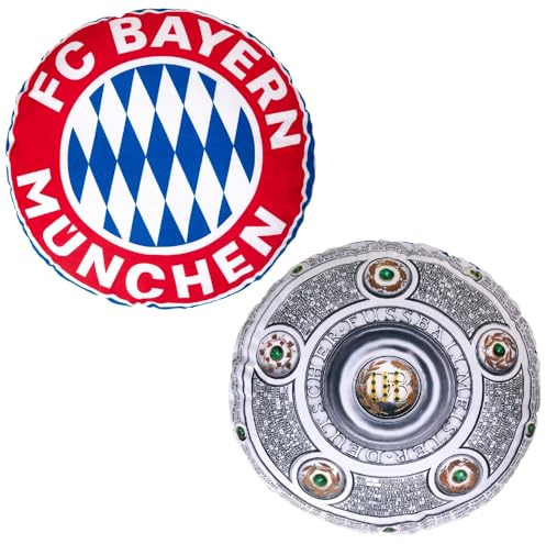 FC Bayern München Kissen - Rekordmeister - FCB Dekokissen Logo, Rundkissen