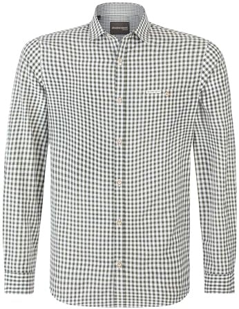 Stockerpoint Campos3 Herren Trachtenhemd, Schilf, XXL