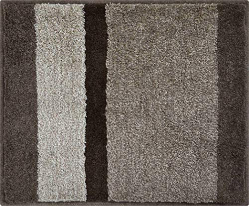 Grund Badteppich, 100% Polyacryl, superweich, Anthrazit, braun, 50 x 60 cm