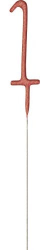 Rose Gold 1st Glitz Birthday Sparkler (17cm) - Perfect for Birthdays Cake Topper Decoration, Anniversary & More - 1 Pc