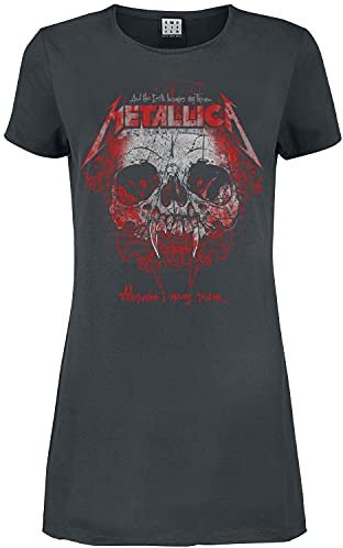 Metallica Amplified Collection - Wherever I May Roam Frauen Kurzes Kleid Charcoal M