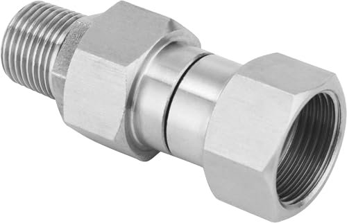M MINGLE Hochdruckreiniger-Schwenkanschluss, metrisches M22-Gewinde 14 mm, Edelstahl, 4500 PSI