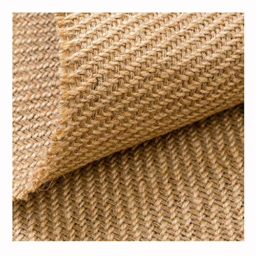 Rouleau de Toile de Jute Naturelle Tissu de Jute Au Mètre Pour L'artisanat Textile, Les Décorations - Largeur 150cm(Color:Style4)