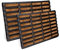 Entrando Kokos Fußmatte 40x60 cm – Schmutzfangmatte außen wetterfest – Fußabtreter klein & robust – Bürstenmatte Braun Schwarz für Balkon, Wohnung & Flur