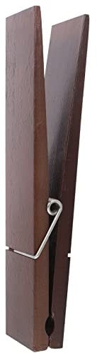 TOPBATHY Molletta in legno enorme: mollette giganti in legno grandi mollette per vestiti in legno con molla, per fai da te, matrimoni, fattoria, bagno, lavanderia