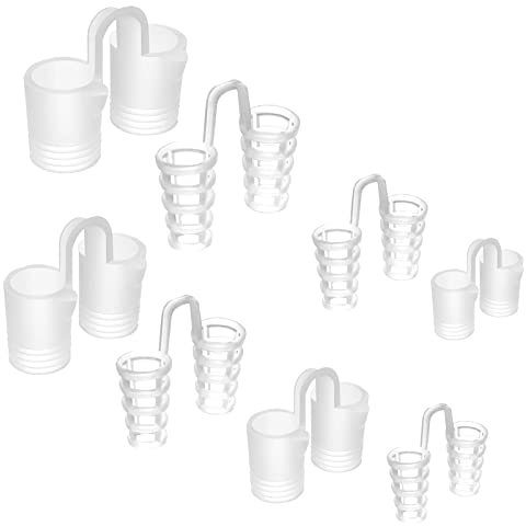 Yuzhou 8 PCS Silicone Nose Vents, Nasal Breathers Anti Snoring Clips Nasal Dilators Breathing Nose Relief Nasal Dilator Snore Stopper Nose Vents Snoring Aids Nose Vents Anti Snore Devices