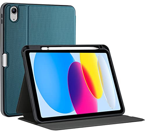 ProCase Cover per iPad 10 Generazione 10.9 Pollici 2022 [A2696 A2757 A2777], Sottile Leggero Folio Cover con Auto Svegliati/Sonno e Angoli di Visione Regolabili -Teel