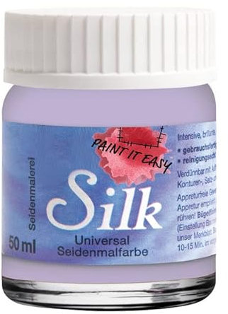 PAINT IT EASY NEU Bügelfarbe/Seidenmalfarbe, 50 ml, Lavendel