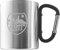 Outdoor Saxx® Stainless Steel Mug with Carabiner Handle and Laser Engraving (Black)