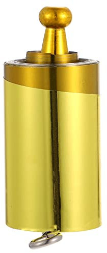 NUOBESTY Erscheinender Rohrstock Tragbarer Kampfkunst- Metallstab- Teleskopstock Rohrstockstab für Profis, 55DCIQA15A7Y162, Golden, 150X2.3X2.3CM