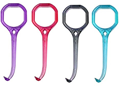 Aligner-Entferner Werkzeug, 4 Stück Clear Aligner Removal Tool für unsichtbare herausnehmbare Zahnspangen, Oral Care Demontage Zubehör - 4 Farben B