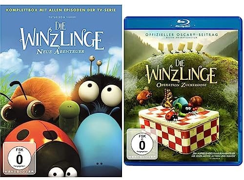 Die Winzlinge - Neue Abenteuer - Komplettbox [6 DVDs] & Die Winzlinge - Operation Zuckerdose [Blu-ray]