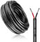 10 Meter 16AWG 2x1,5mm² Elektrischer Draht, 2 Adrig Kabel 5V/12V/24V Stromkabel Verzinntes Kupferkabel，Flexibel und Weich Niedrige Impedanz Hohe Temperaturbeständigkeit Verlängerungskabel