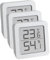 TFA Dostmann Hygrometer Digitales Thermo-Hygrometerm, zum Aufstellen oder Hängen, Raumklimakontrolle, weiß, (L) 61 x (B) 20 x (H) 61 mm (Packung mit 3)