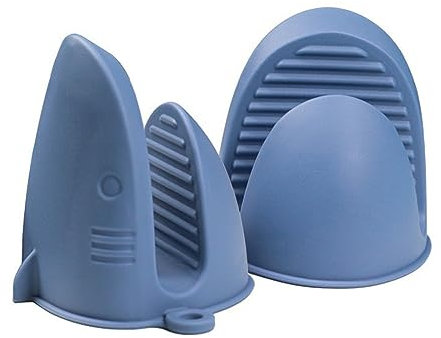 Gants de cuisine en silicone résistants à la chaleur, antidérapants, imperméables, parfaits pour la cuisine, la pâtisserie et le barbecue (bleu foncé)