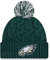 New Era Offizielle NFL-Mütze für Damen, mit Zopfmuster, Bommel, Philadelphia Eagles, Einheitsgröße
